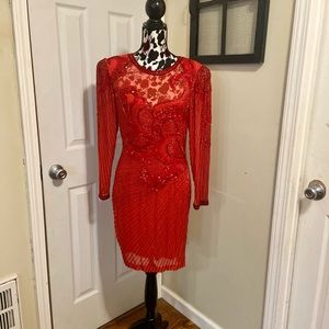 Vintage Red Dress Sz.8